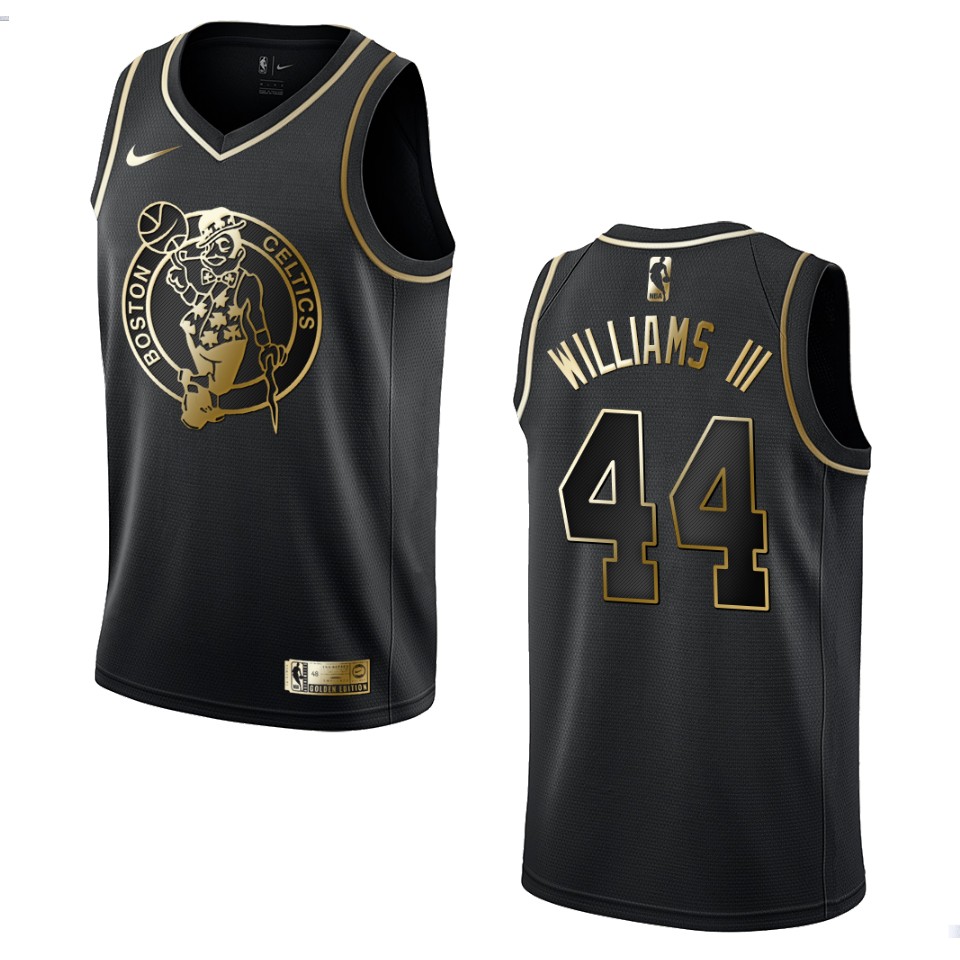 Men's Boston Celtics Robert Williams III #44 Black Golden Edition Jersey 2401BNPK